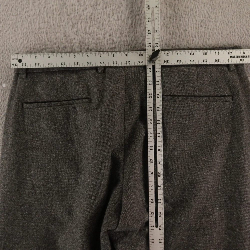 Tweed Pants Mens 34 Gray Heather Wool Polyester Slacks 34x29 - Picture 10 of 13